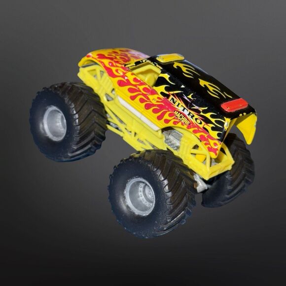 Hot Wheels Monster Jam Diecast Metal Base Nitro Machine Monster Truck 1:64 A26 - Picture 10 of 10